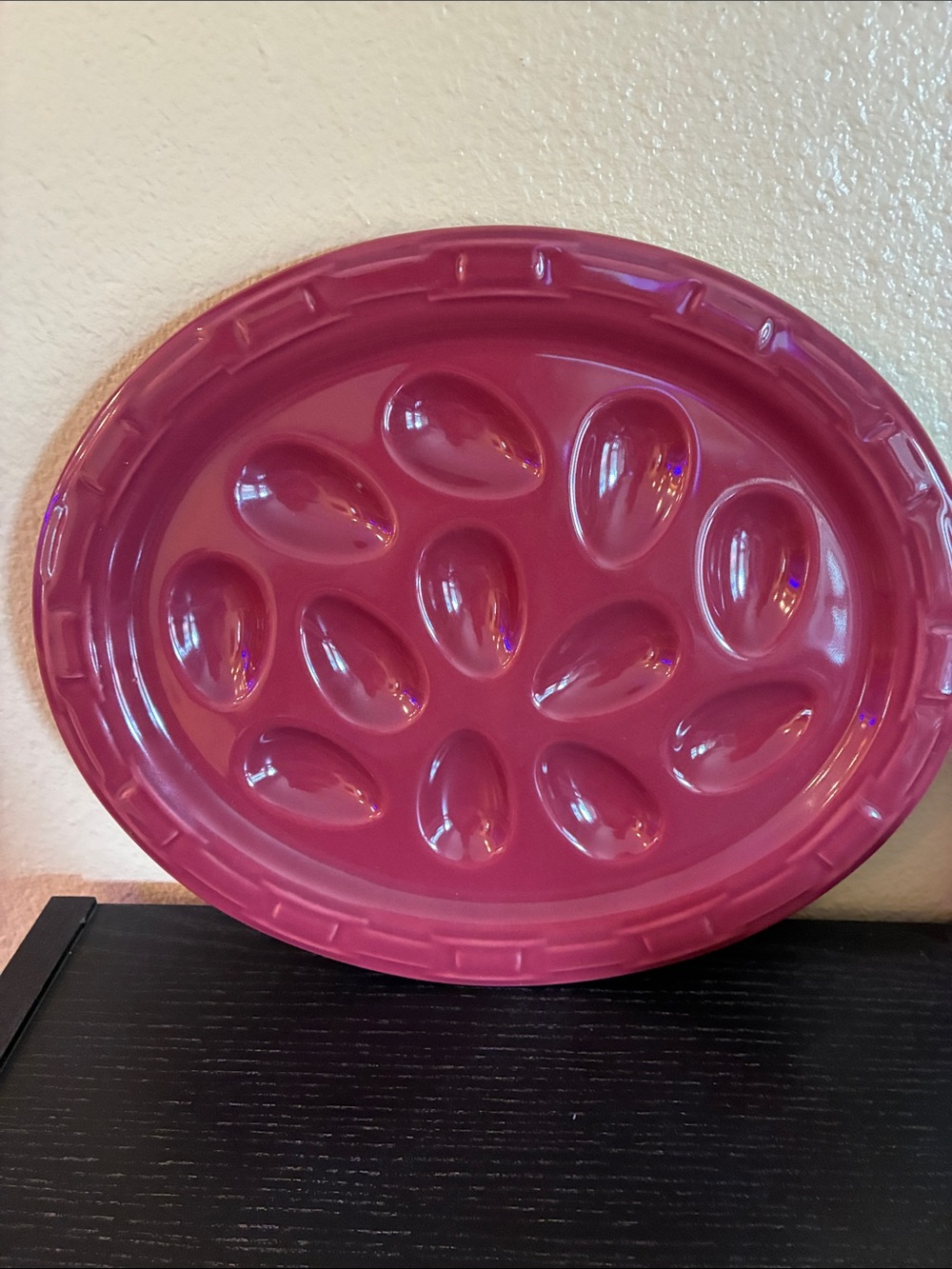 Longaberger Deviled Egg Plate